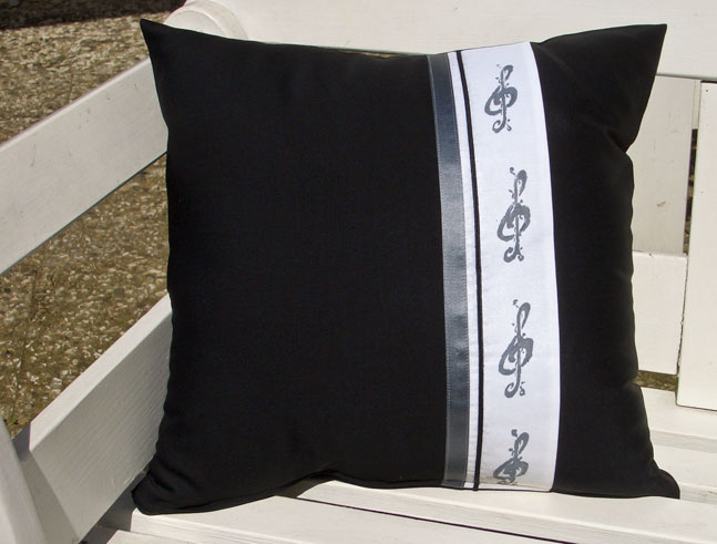 Kissen Notenmotiv