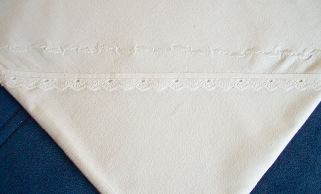 Bettwäsche nostalgisch Stickerei