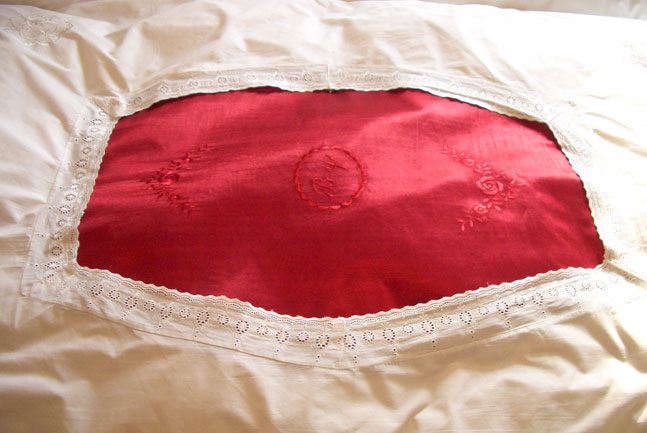 Bettwäsche nostalgisch Detail