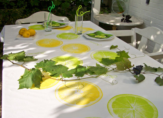 Tischdecke zitrus
